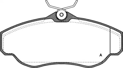 Комплект тормозных колодок OPEN PARTS BPA0576.00