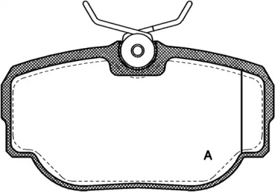 Комплект тормозных колодок OPEN PARTS BPA0577.00