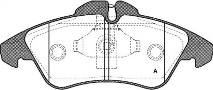 Комплект тормозных колодок OPEN PARTS BPA0578.00