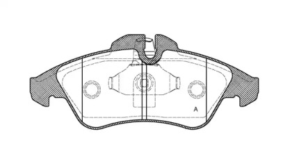 Комплект тормозных колодок OPEN PARTS BPA0578.10