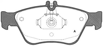 Комплект тормозных колодок OPEN PARTS BPA0586.00