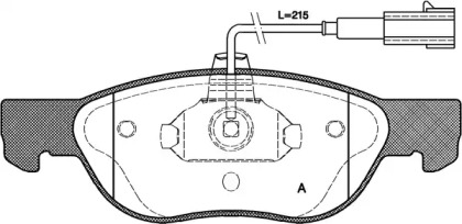 Комплект тормозных колодок OPEN PARTS BPA0587.21