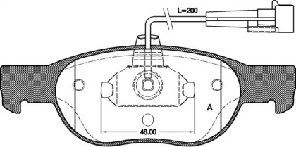 Комплект тормозных колодок OPEN PARTS BPA0588.11