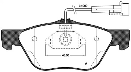 Комплект тормозных колодок OPEN PARTS BPA0589.02