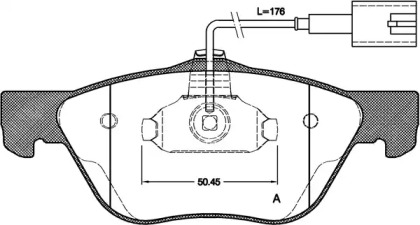 Комплект тормозных колодок OPEN PARTS BPA0589.32