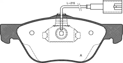 Комплект тормозных колодок OPEN PARTS BPA0589.42