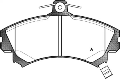 Комплект тормозных колодок OPEN PARTS BPA0590.02