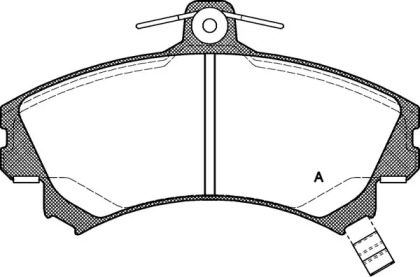 Комплект тормозных колодок OPEN PARTS BPA0590.21