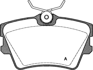 Комплект тормозных колодок OPEN PARTS BPA0591.00