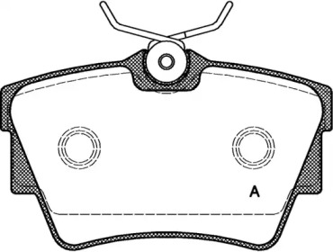 Комплект тормозных колодок OPEN PARTS BPA0591.10