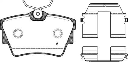 Комплект тормозных колодок OPEN PARTS BPA0591.20