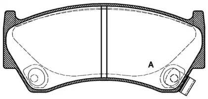 Комплект тормозных колодок OPEN PARTS BPA0592.02