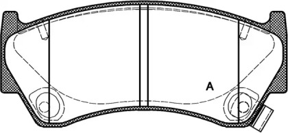 Комплект тормозных колодок OPEN PARTS BPA0592.12