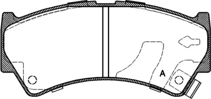 Комплект тормозных колодок OPEN PARTS BPA0592.52