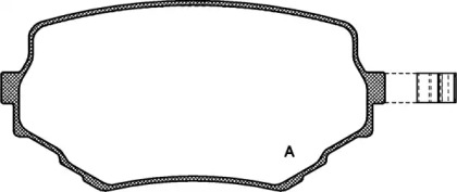 Комплект тормозных колодок OPEN PARTS BPA0594.02