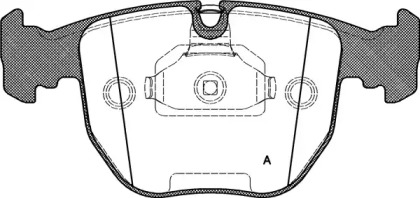 Комплект тормозных колодок OPEN PARTS BPA0596.00