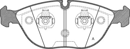 Комплект тормозных колодок OPEN PARTS BPA0597.00