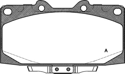 Комплект тормозных колодок OPEN PARTS BPA0599.12