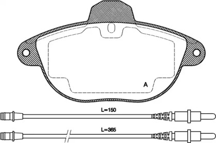 Комплект тормозных колодок OPEN PARTS BPA0608.04