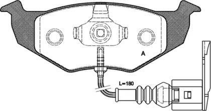 Комплект тормозных колодок OPEN PARTS BPA0609.11