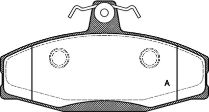 Комплект тормозных колодок OPEN PARTS BPA0620.20