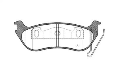 Комплект тормозных колодок OPEN PARTS BPA0628.12