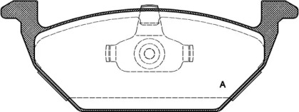 Комплект тормозных колодок OPEN PARTS BPA0633.00