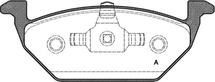 Комплект тормозных колодок OPEN PARTS BPA0633.20