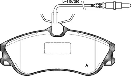 Комплект тормозных колодок OPEN PARTS BPA0634.04