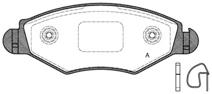 Комплект тормозных колодок OPEN PARTS BPA0643.20