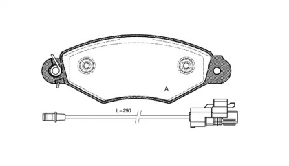 Комплект тормозных колодок OPEN PARTS BPA0643.30