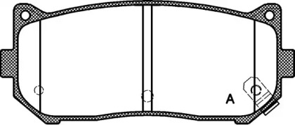 Комплект тормозных колодок OPEN PARTS BPA0649.02