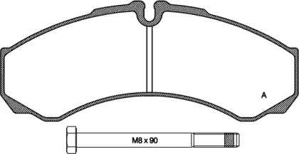 Комплект тормозных колодок OPEN PARTS BPA0651.00