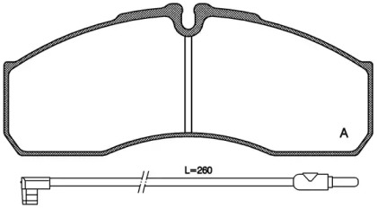 Комплект тормозных колодок OPEN PARTS BPA0651.12