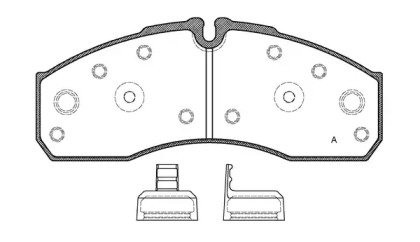 Комплект тормозных колодок OPEN PARTS BPA0651.30