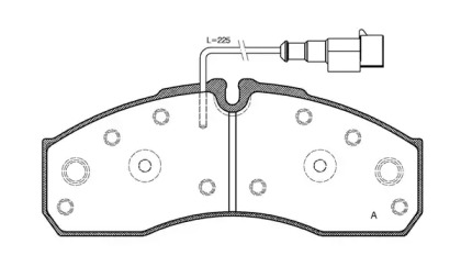 Комплект тормозных колодок OPEN PARTS BPA0651.42