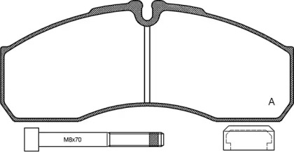 Комплект тормозных колодок OPEN PARTS BPA0651.86