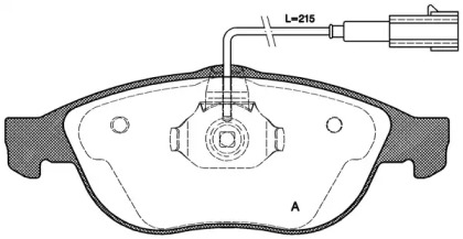 Комплект тормозных колодок OPEN PARTS BPA0660.11