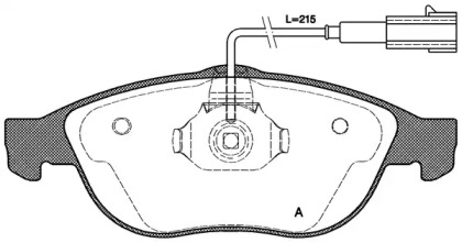 Комплект тормозных колодок OPEN PARTS BPA0660.22