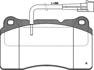 Комплект тормозных колодок OPEN PARTS BPA0666.02