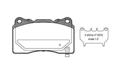 Комплект тормозных колодок OPEN PARTS BPA0666.04