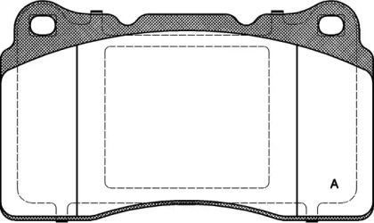 Комплект тормозных колодок OPEN PARTS BPA0666.10