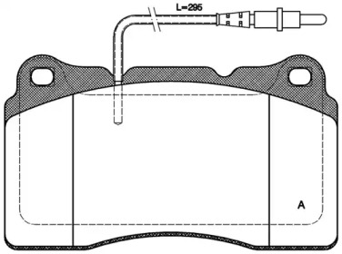 Комплект тормозных колодок OPEN PARTS BPA0666.14