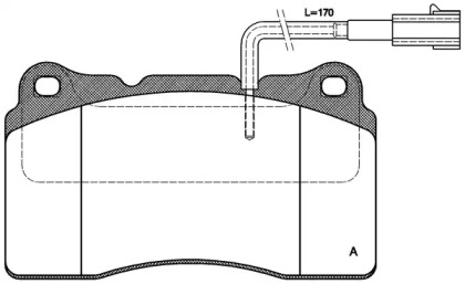 Комплект тормозных колодок OPEN PARTS BPA0666.22