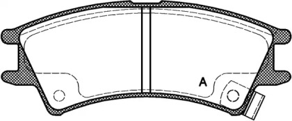 Комплект тормозных колодок OPEN PARTS BPA0675.02