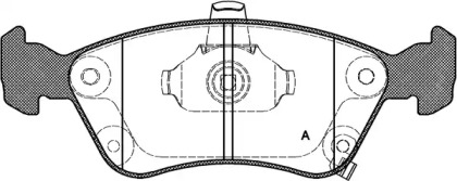 Комплект тормозных колодок OPEN PARTS BPA0676.02