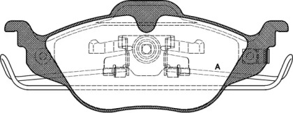 Комплект тормозных колодок OPEN PARTS BPA0684.02