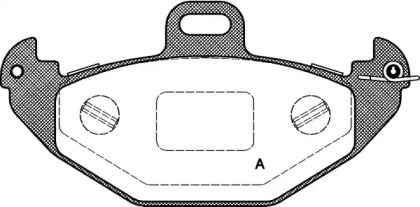 Комплект тормозных колодок OPEN PARTS BPA0686.00