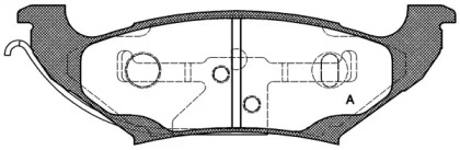 Комплект тормозных колодок OPEN PARTS BPA0690.10