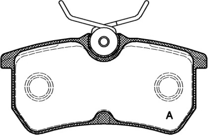 Комплект тормозных колодок OPEN PARTS BPA0693.00